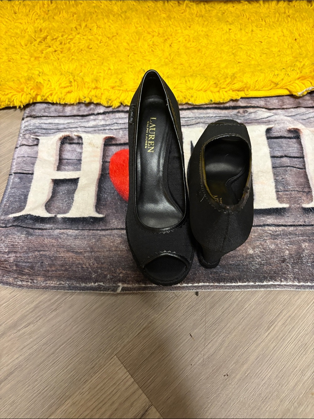 3 inch RRL very comfortable dress wedge shoes